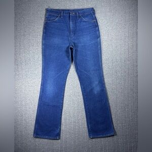Vintage Wrangler Jeans Mens 34x35 Blue 945DEN Bootcut Western USA Scovill 70s